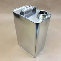 Sample Can | 1 gallon | U.N. Certified Oblong | F-Style | Metal | 40/Case (Closures sold separately